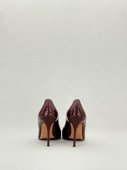 Pre - loved ALEXANDER MCQUEEN Burgundy Size EU 38.5 Pumps at Reems Closet