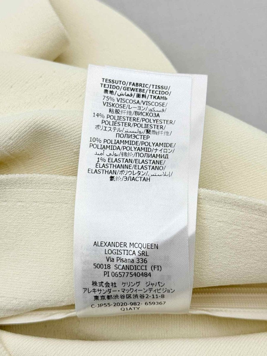 Pre-loved ALEXANDER MCQUEEN Cream Size Small Tank Top at Reems Closet