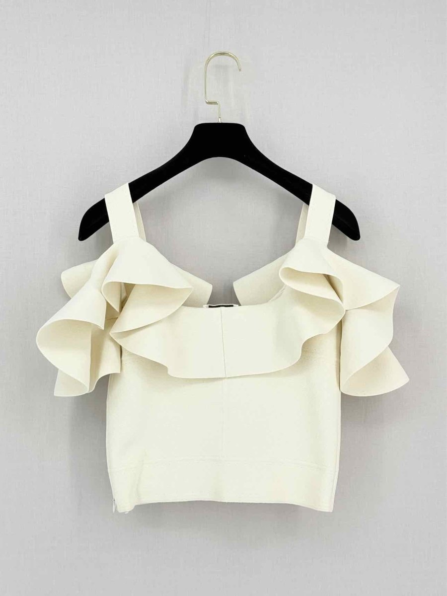 Pre-loved ALEXANDER MCQUEEN Cream Size Small Tank Top at Reems Closet