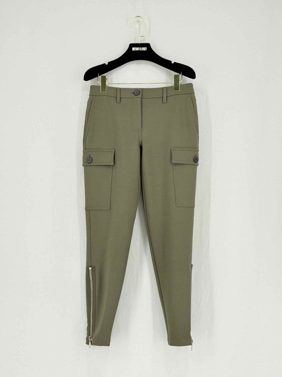 Pre - loved ALEXANDER MCQUEEN Cropped Khaki Size US 2 Pants at Reems Closet