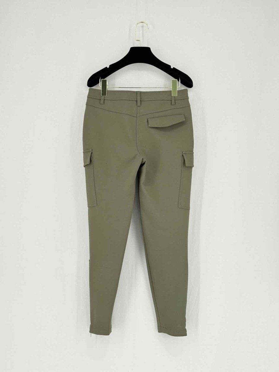 Pre - loved ALEXANDER MCQUEEN Cropped Khaki Size US 2 Pants at Reems Closet