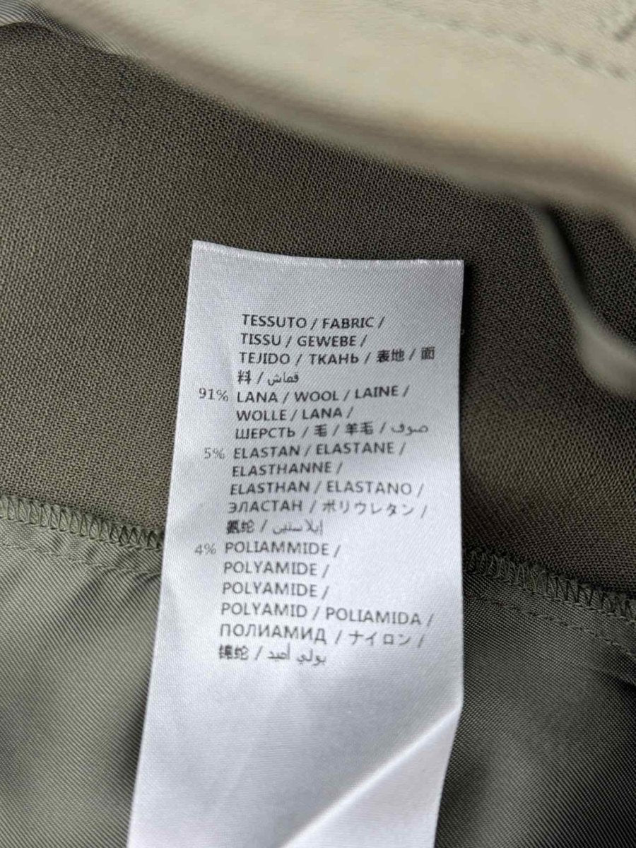 Pre - loved ALEXANDER MCQUEEN Cropped Khaki Size US 2 Pants at Reems Closet