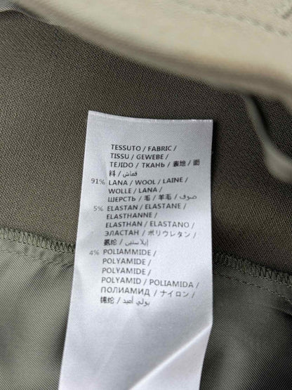 Pre - loved ALEXANDER MCQUEEN Cropped Khaki Size US 2 Pants at Reems Closet