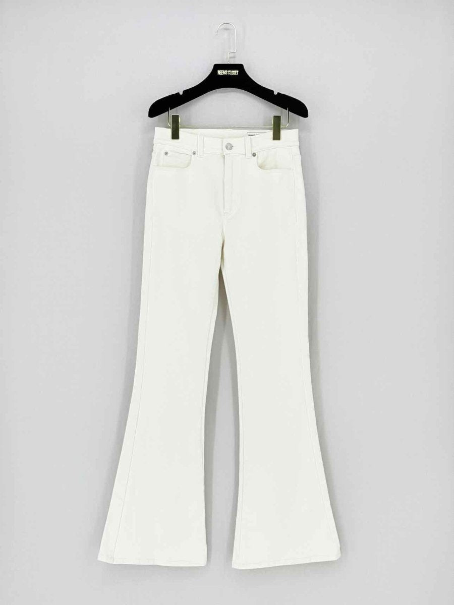 Pre - loved ALEXANDER MCQUEEN Flared White Size 28 Jeans at Reems Closet