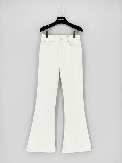 Pre - loved ALEXANDER MCQUEEN Flared White Size 28 Jeans at Reems Closet