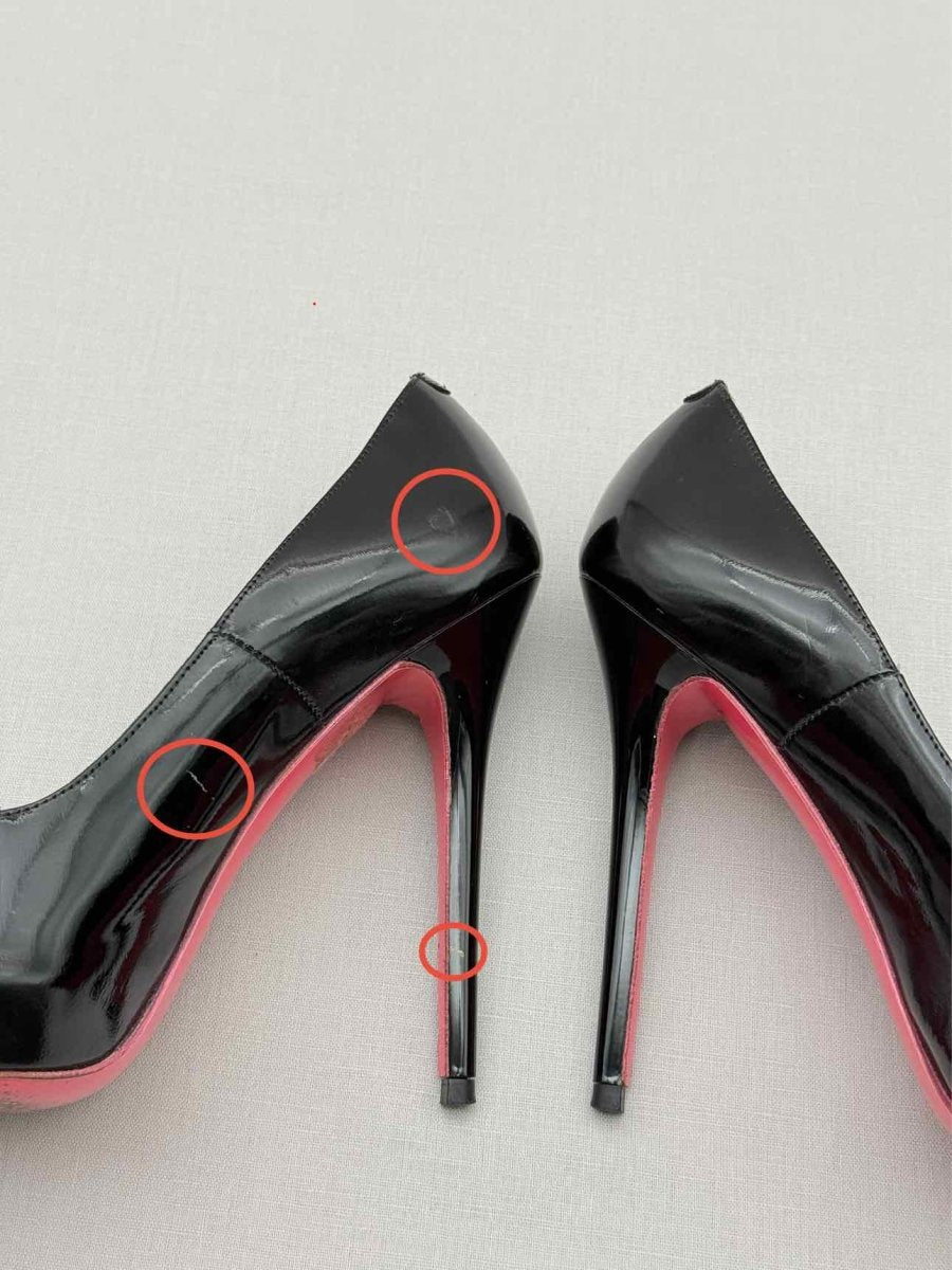 Pre - loved ALEXANDER MCQUEEN Heart Black Size EU 37 Pumps at Reems Closet