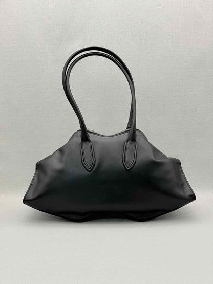 Pre-loved ALEXANDER MCQUEEN Manta Black Shoulder Bag at Reems Closet