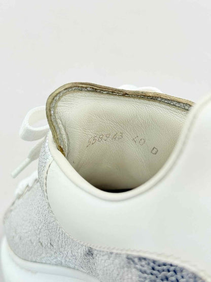 Pre - loved ALEXANDER MCQUEEN Metallic Silver Size EU 40 Sneakers at Reems Closet