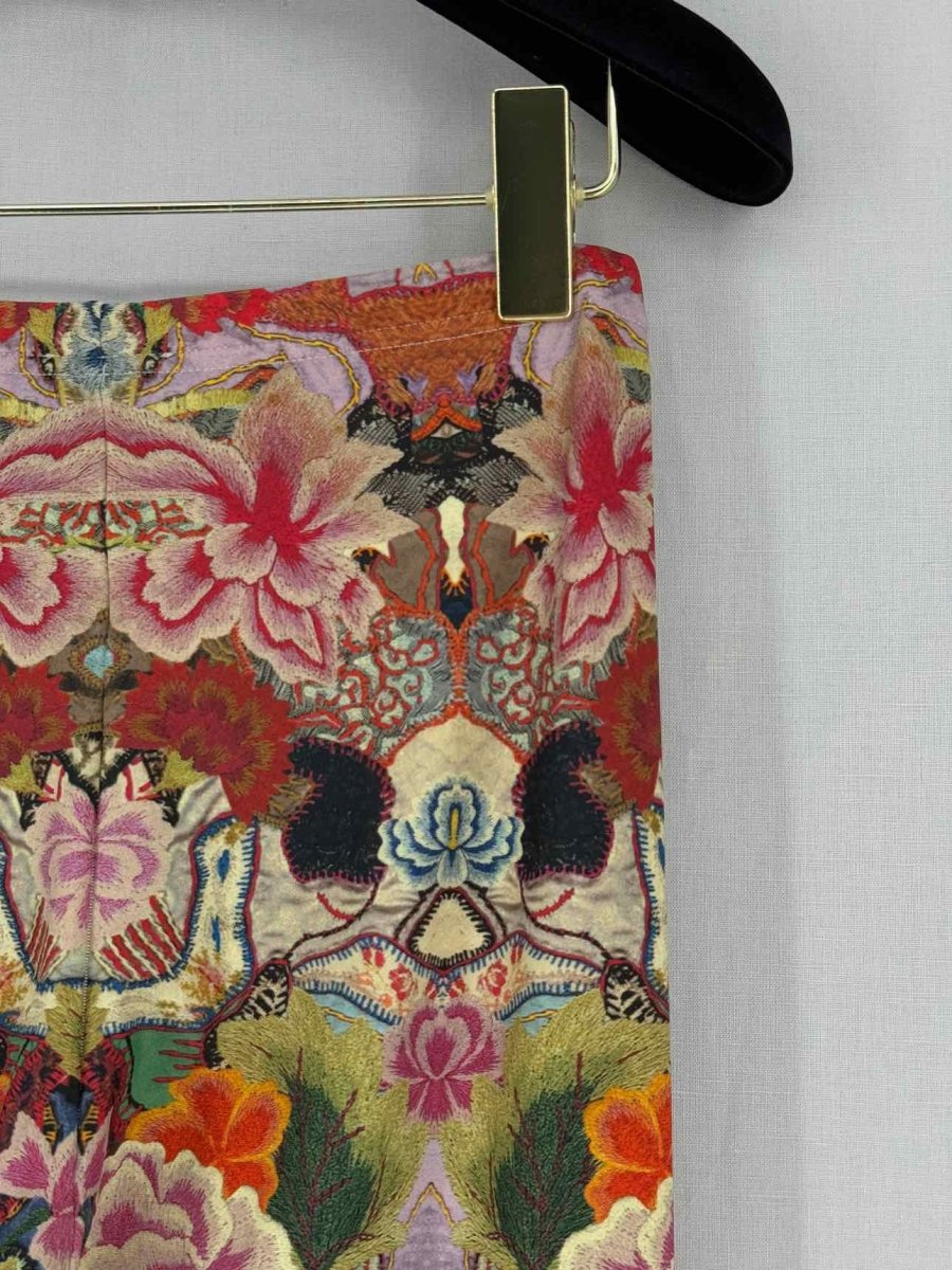 Pre - loved ALEXANDER MCQUEEN Red Multicolor Size Medium Pants at Reems Closet