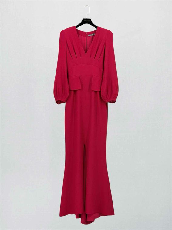 Pre-loved ALEXANDER MCQUEEN Red Size US 4 Long Dress at Reems Closet