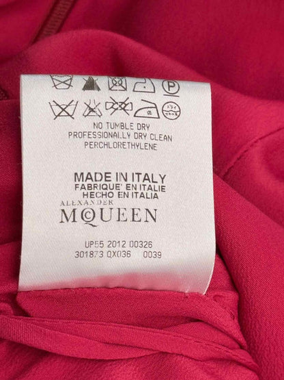 Pre-loved ALEXANDER MCQUEEN Red Size US 4 Long Dress at Reems Closet