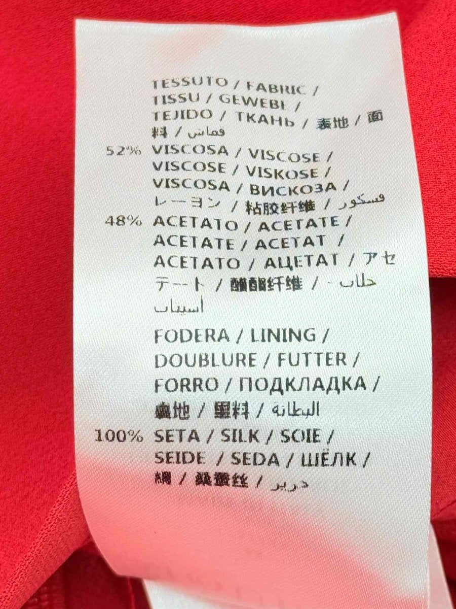 Pre - loved ALEXANDER MCQUEEN Red Size US 8 Pencil Skirt at Reems Closet