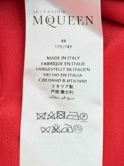 Pre - loved ALEXANDER MCQUEEN Red Size US 8 Pencil Skirt at Reems Closet