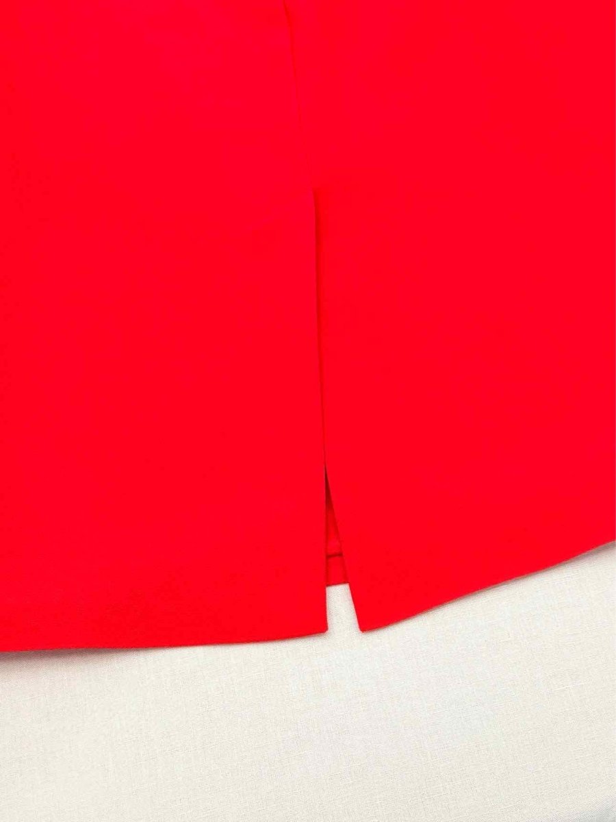 Pre - loved ALEXANDER MCQUEEN Red Size US 8 Pencil Skirt at Reems Closet