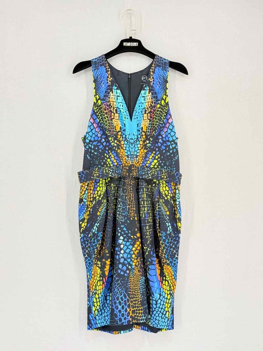 Pre - loved ALEXANDER MCQUEEN Size US 8 Knee Length Dress at Reems Closet