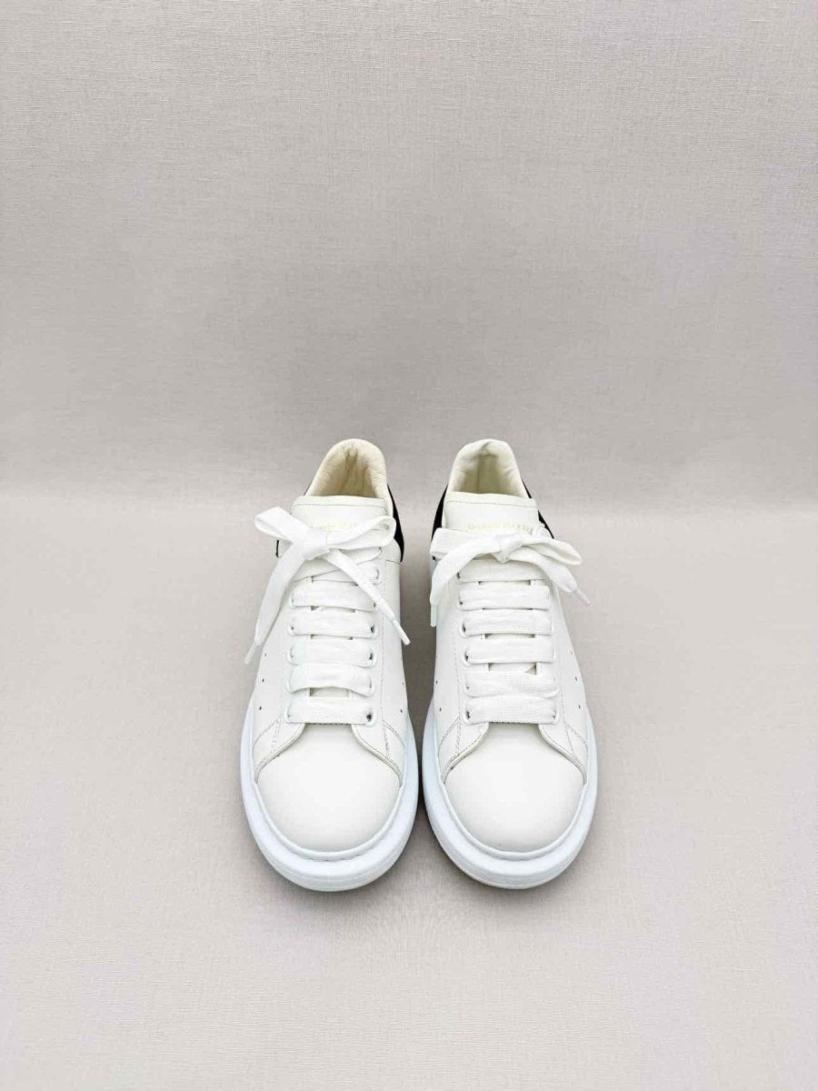 Pre-loved ALEXANDER MCQUEEN White & Black Size EU 39 Sneakers at Reems Closet