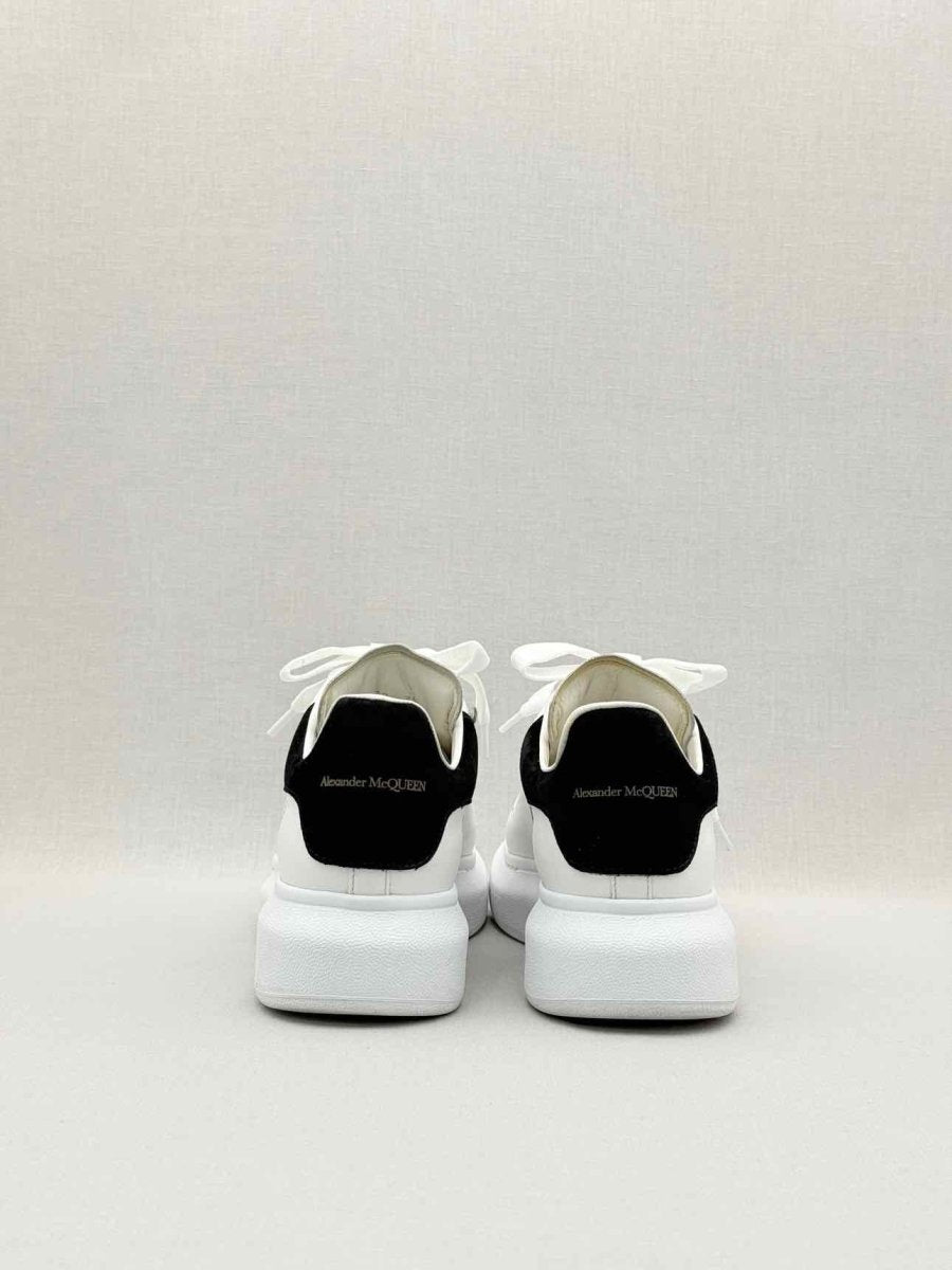 Pre-loved ALEXANDER MCQUEEN White & Black Size EU 39 Sneakers at Reems Closet