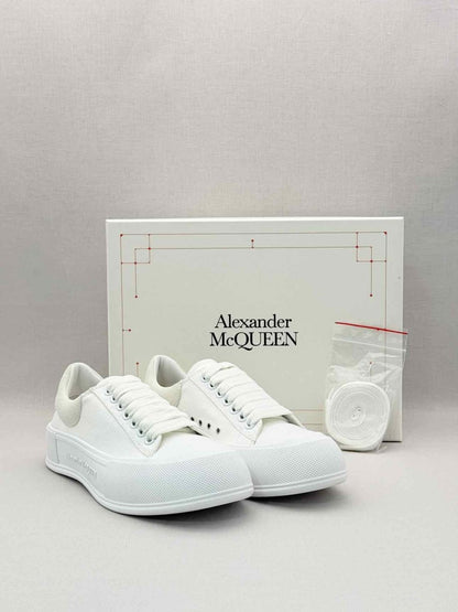 Pre-loved ALEXANDER MCQUEEN White Size EU 39 Sneakers at Reems Closet