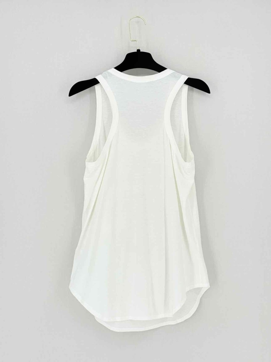 Pre - loved ALEXANDER MCQUEEN White Skull Embellished Size US 4 Top at Reems Closet