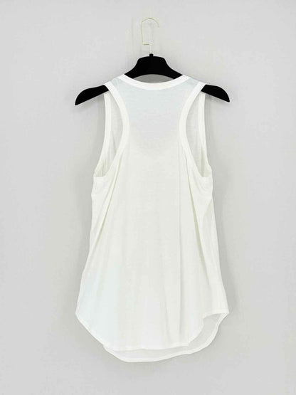 Pre - loved ALEXANDER MCQUEEN White Skull Embellished Size US 4 Top at Reems Closet