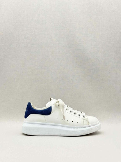 Pre-loved ALEXANDER MCQUEEN White w/ Blue Size EU 38 Sneakers at Reems Closet