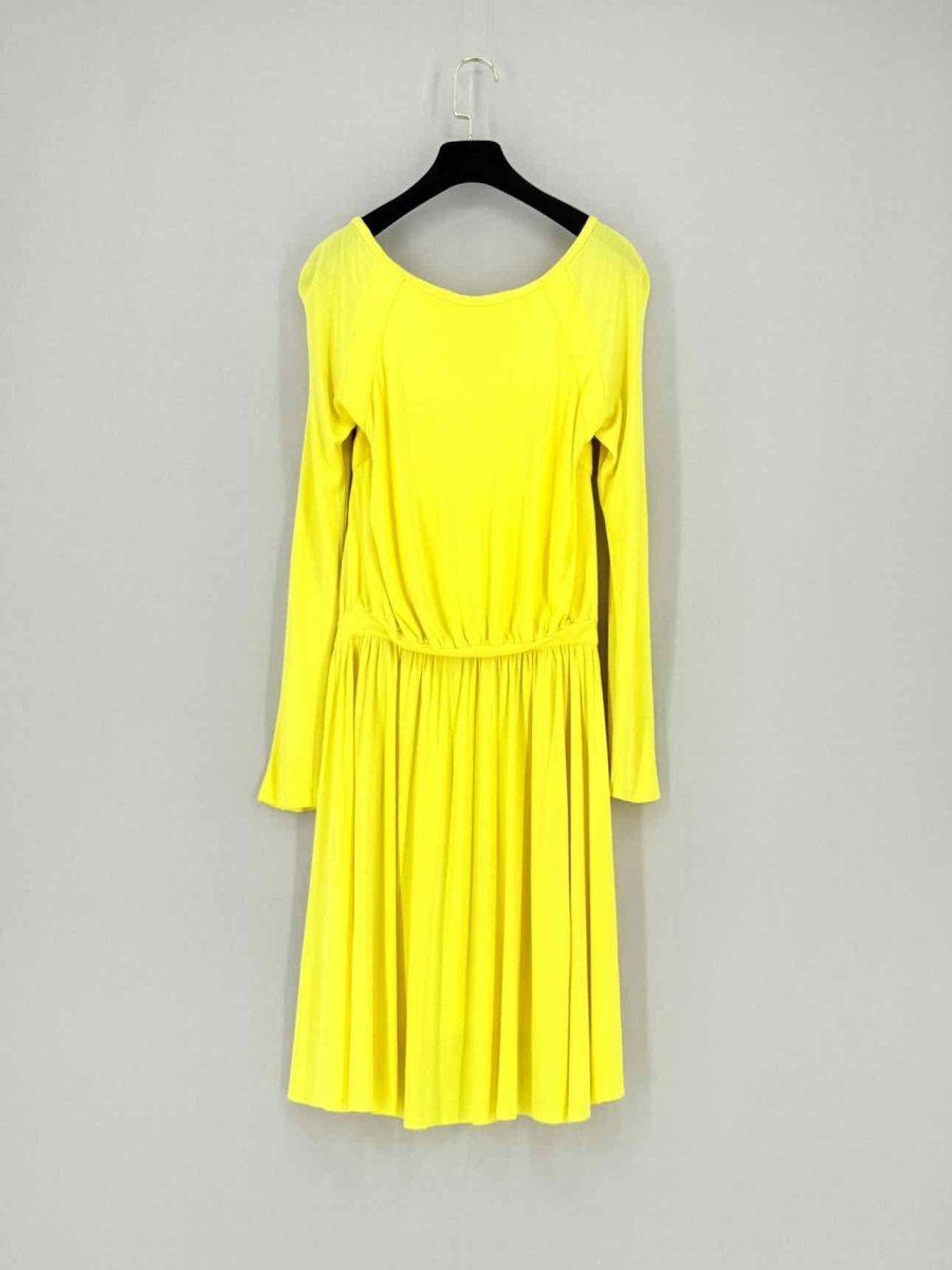 Pre - loved ALEXANDER MCQUEEN Yellow Size US 2 Knee Length Dress at Reems Closet