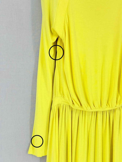 Pre - loved ALEXANDER MCQUEEN Yellow Size US 2 Knee Length Dress at Reems Closet