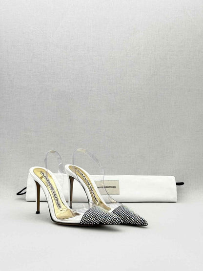 Pre - loved ALEXANDER VAUTHIER White Size EU 37 Slingbacks at Reems Closet