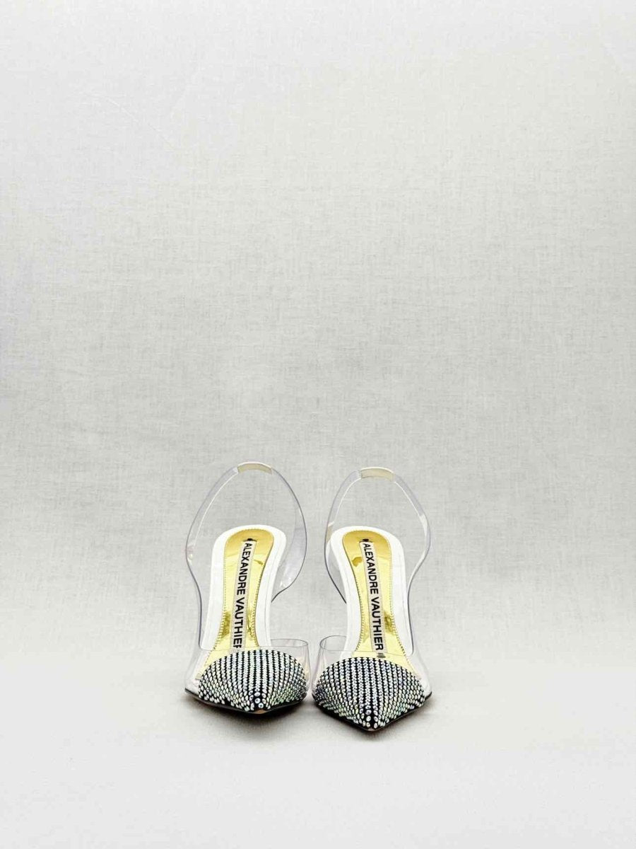 Pre - loved ALEXANDER VAUTHIER White Size EU 37 Slingbacks at Reems Closet