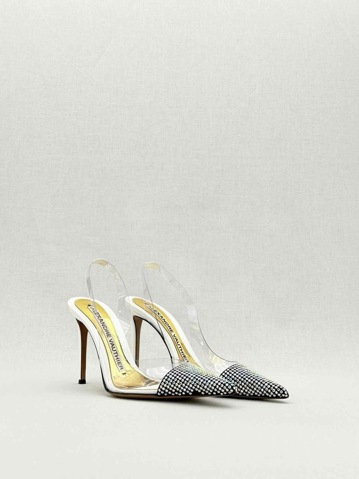Pre - loved ALEXANDER VAUTHIER White Size EU 37 Slingbacks at Reems Closet