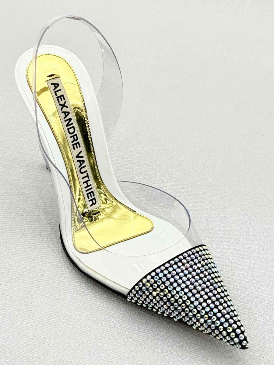 Pre - loved ALEXANDER VAUTHIER White Size EU 37 Slingbacks at Reems Closet