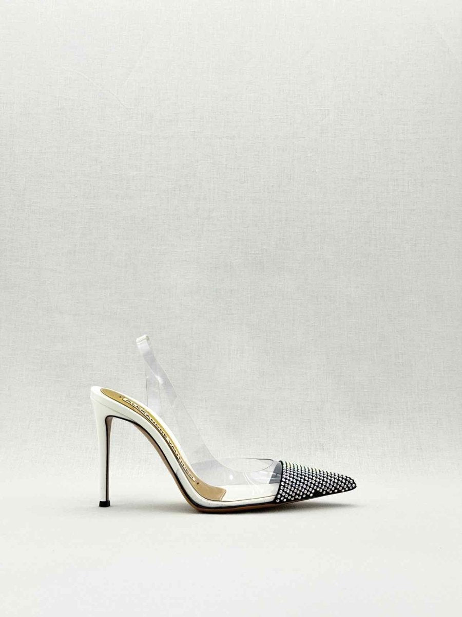 Pre - loved ALEXANDER VAUTHIER White Size EU 37 Slingbacks at Reems Closet