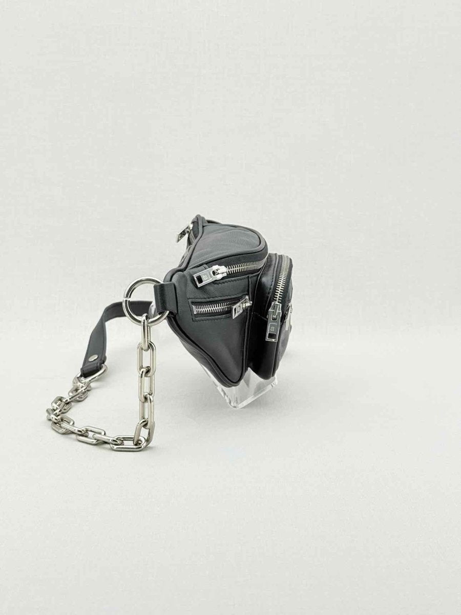 Pre - loved ALEXANDER WANG Attica Black Belt Bag at Reems Closet