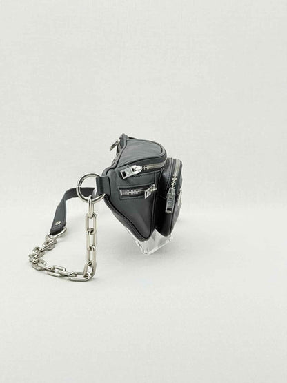 Pre - loved ALEXANDER WANG Attica Black Belt Bag at Reems Closet