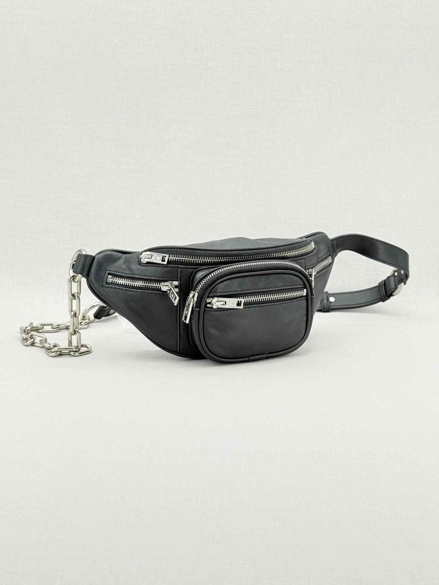 Pre - loved ALEXANDER WANG Attica Black Belt Bag at Reems Closet