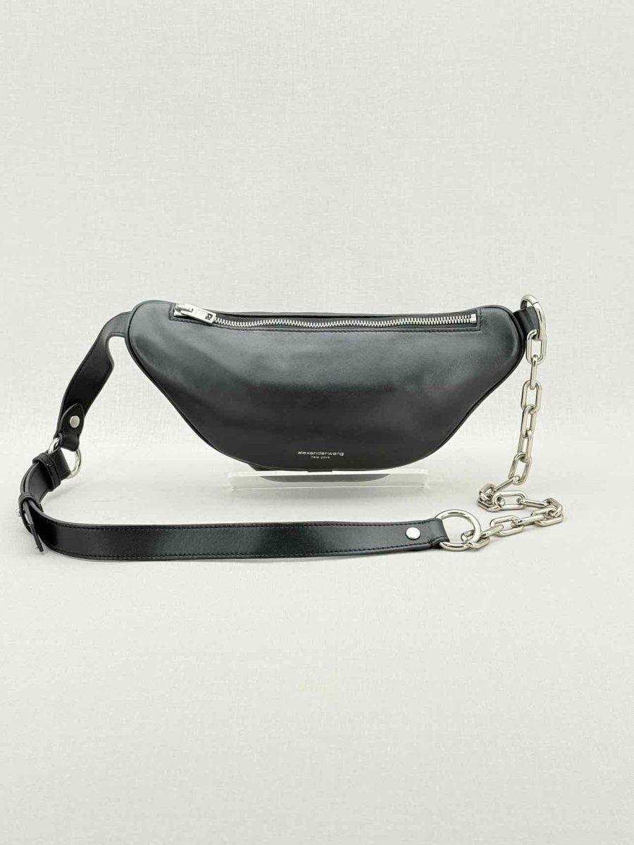 Pre - loved ALEXANDER WANG Attica Black Belt Bag at Reems Closet