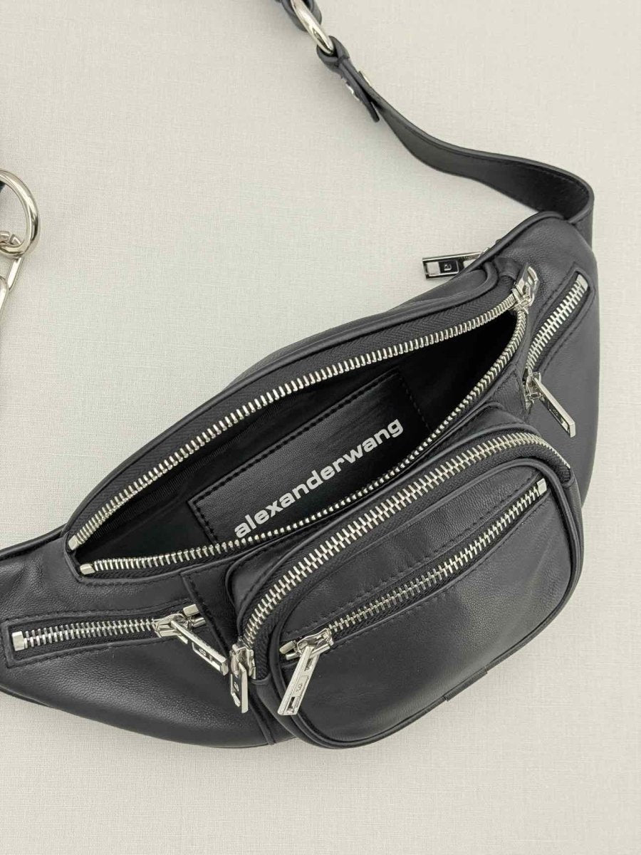 Pre - loved ALEXANDER WANG Attica Black Belt Bag at Reems Closet