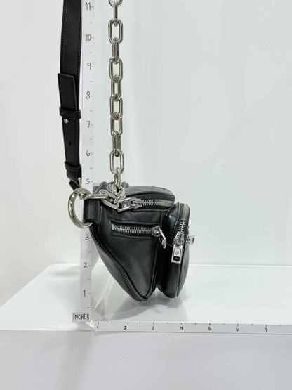 Pre - loved ALEXANDER WANG Attica Black Belt Bag at Reems Closet