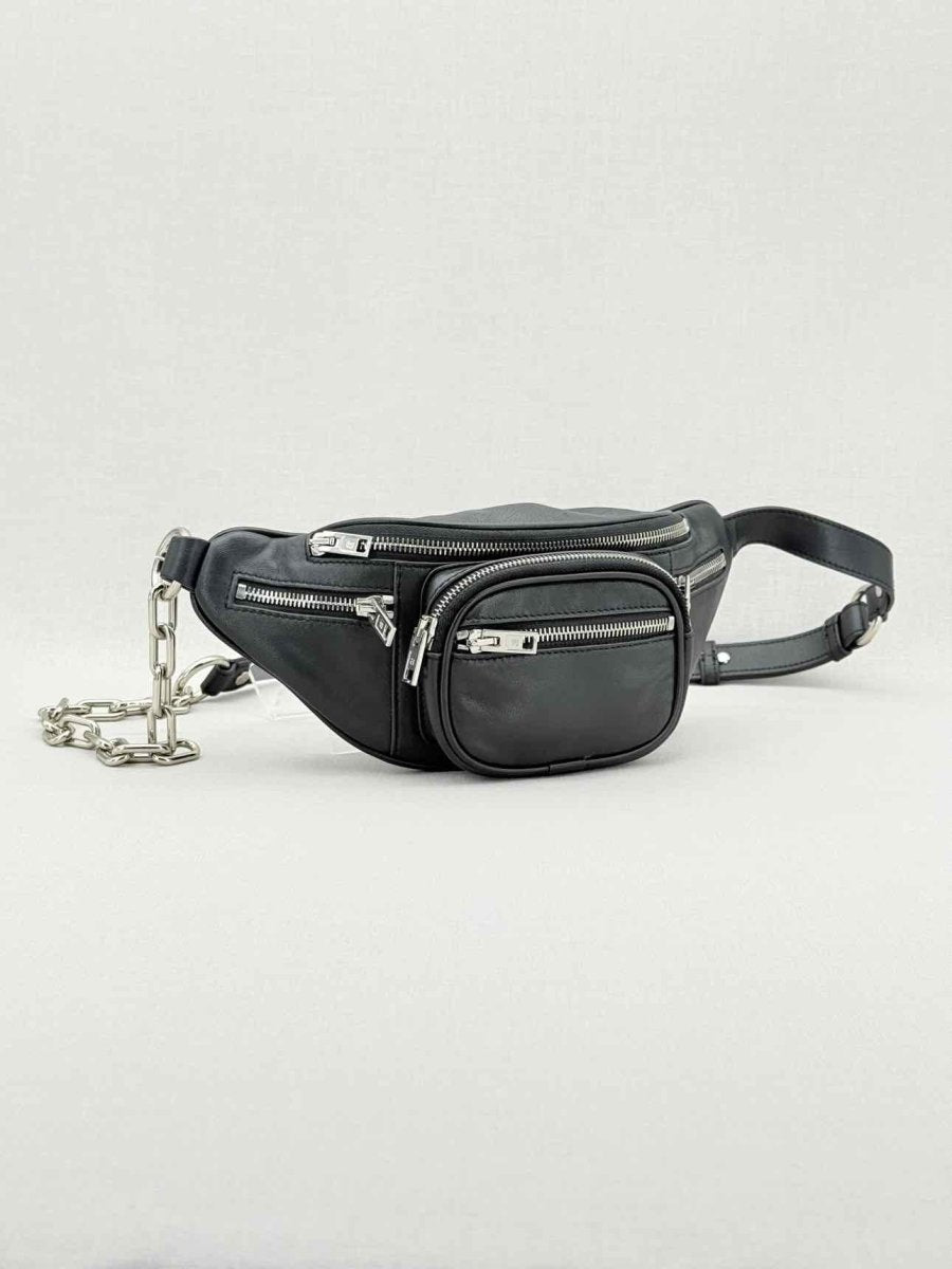 Pre - loved ALEXANDER WANG Attica Black Belt Bag at Reems Closet