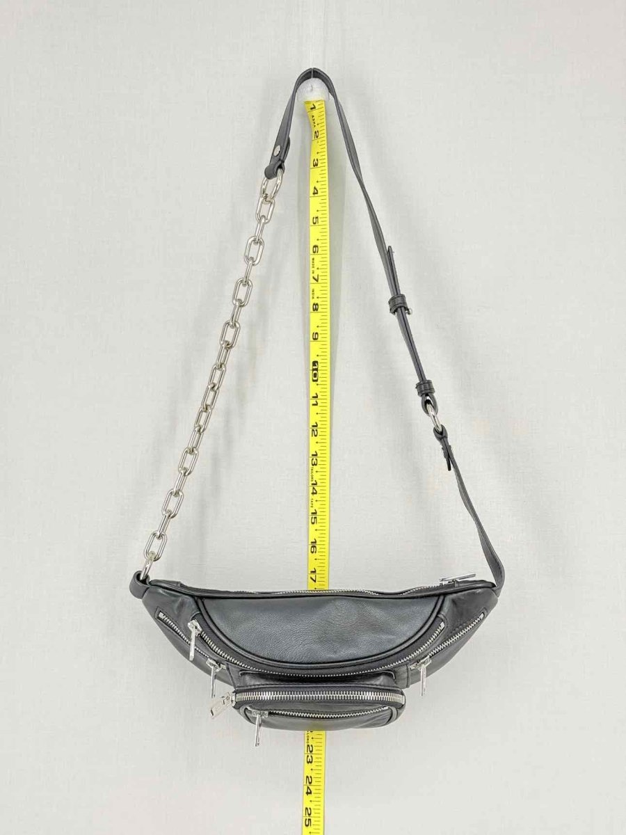 Pre - loved ALEXANDER WANG Attica Black Belt Bag at Reems Closet