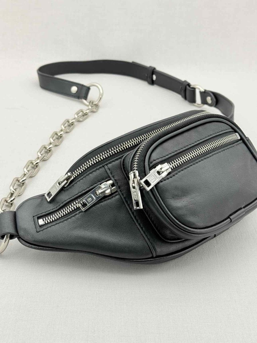 Pre - loved ALEXANDER WANG Attica Black Belt Bag at Reems Closet