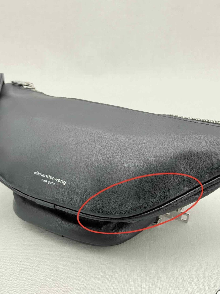 Pre - loved ALEXANDER WANG Attica Black Belt Bag at Reems Closet