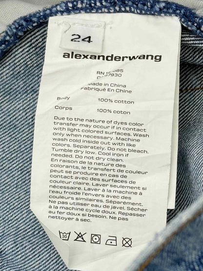Pre - loved ALEXANDER WANG Balloon Blue Size 24 Jeans at Reems Closet