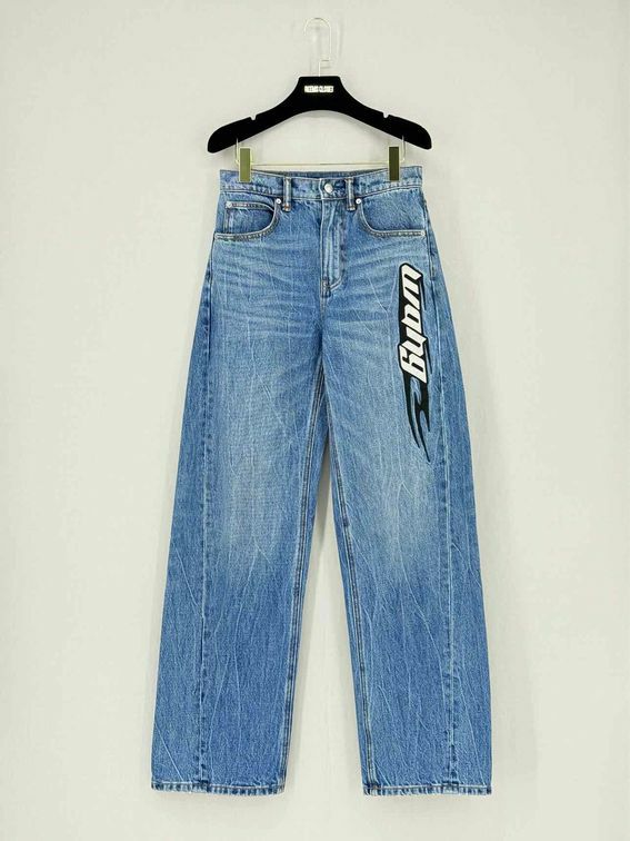 Pre - loved ALEXANDER WANG Balloon Blue Size 24 Jeans at Reems Closet