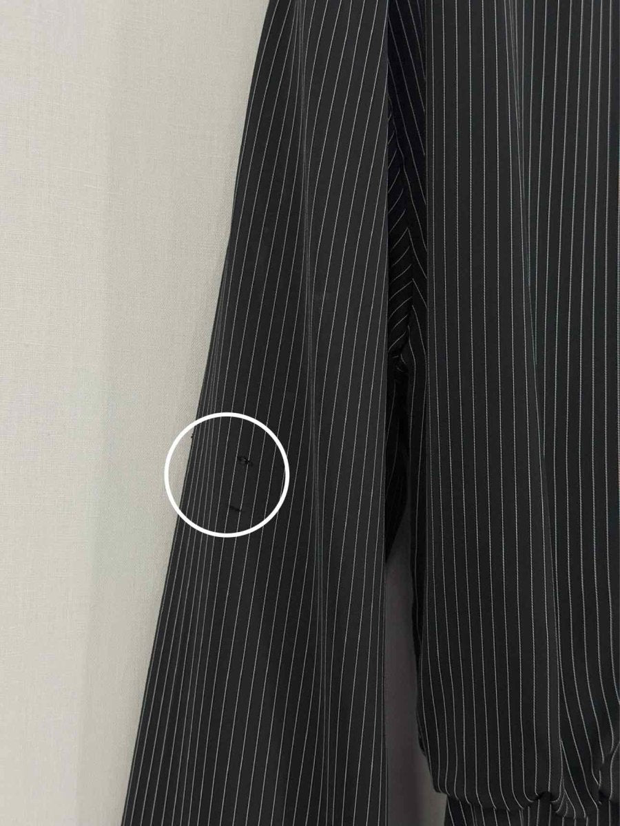 Pre - loved ALEXANDER WANG Black Pinstripe Size US 8 Short Dress at Reems Closet