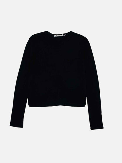 Pre - loved ALEXANDER WANG Black T-shirt XSmall at Reems Closet