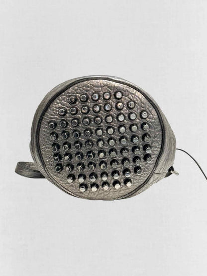 Pre - loved ALEXANDER WANG Diego Metallic Grey Bucket Bag at Reems Closet