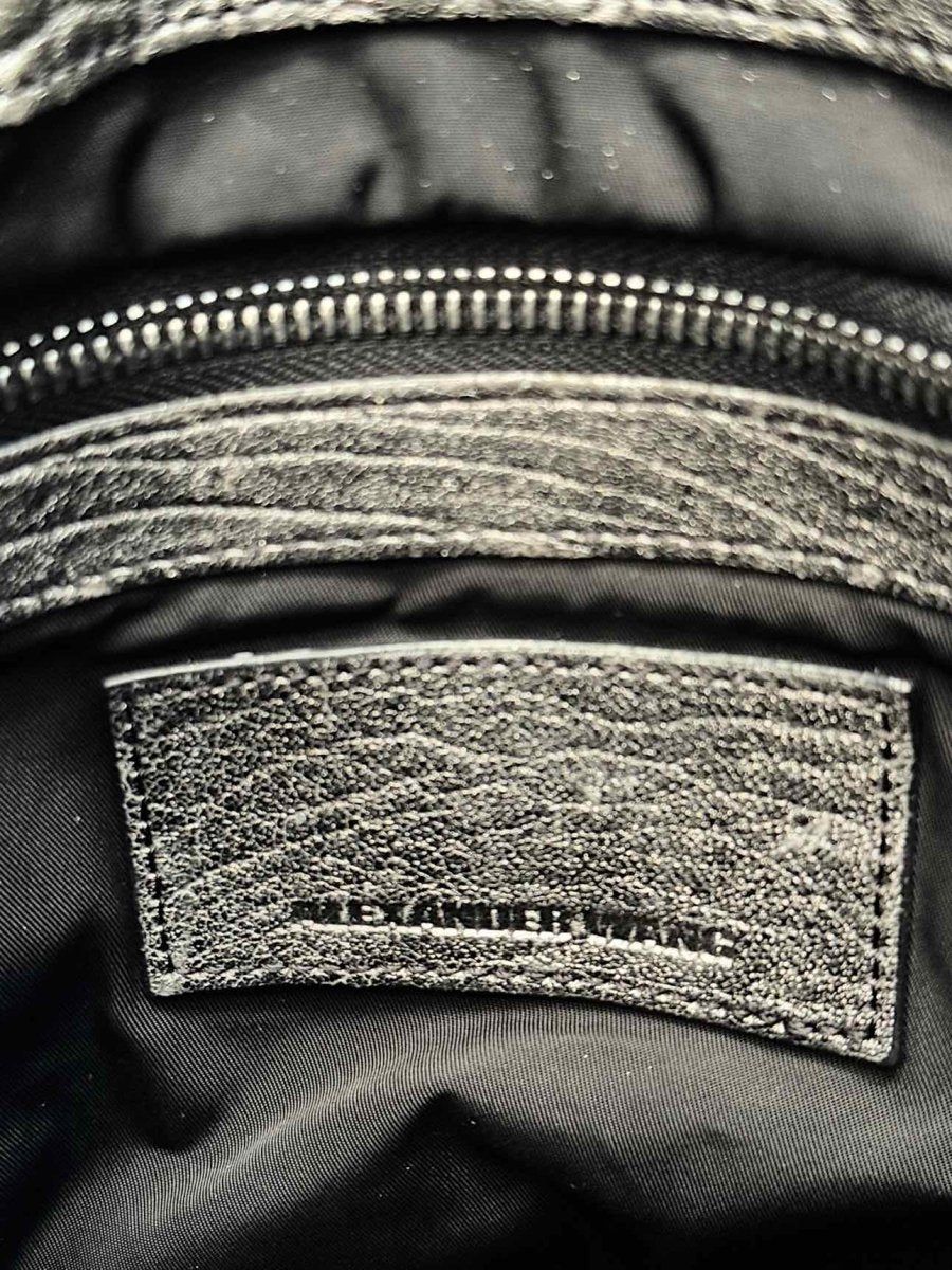 Pre - loved ALEXANDER WANG Diego Metallic Grey Bucket Bag at Reems Closet