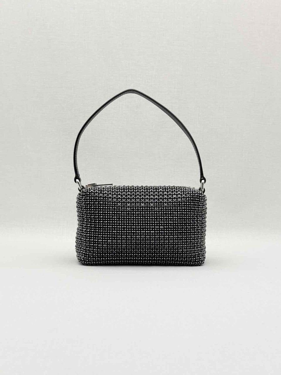 Pre - loved ALEXANDER WANG Heiress Black Shoulder Bag at Reems Closet