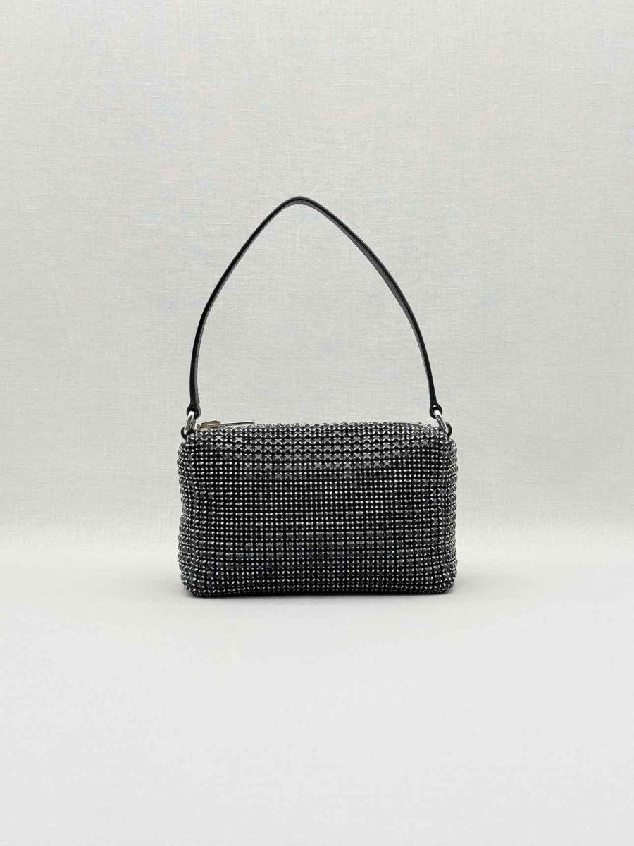 Pre - loved ALEXANDER WANG Heiress Black Shoulder Bag at Reems Closet